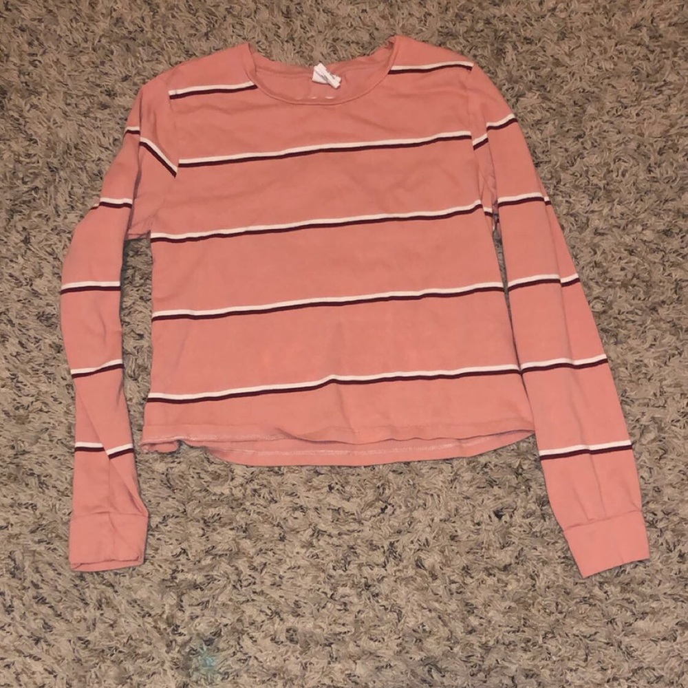 Pink Striped Shirt